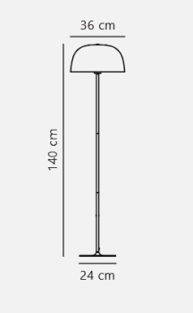 Nordlux Cera Stehleuchte Gebürsteter Stahl E27