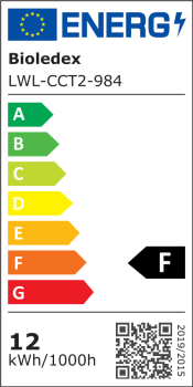 Bioledex LED Wandleuchte 18cm IP65 Rund 12W CCT 3000/4000/6500K Schwarz
