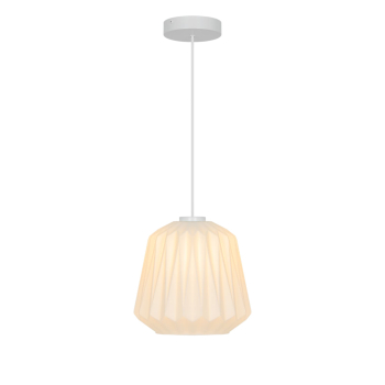 Nordlux Pendelleuchte Elbie plissiertes Opalglas E27 2612323001