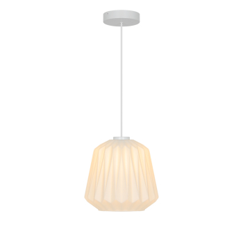 Preview: Nordlux Pendelleuchte Elbie plissiertes Opalglas E27 2612323001