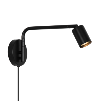 Wandlampe Explore Long Nordlux schwarz GU10 schwenkbare Wandleuchte