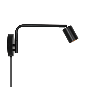 Wandlampe Explore Long Nordlux schwarz GU10 schwenkbare Wandleuchte