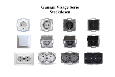 Preview: Gunsan Visage Steckdose Unterputz Weiss 1281100200115 günsan electric