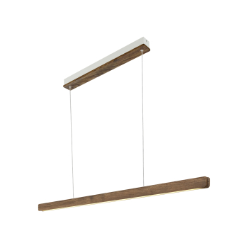 Nordlux LED Pendelleuchte Ilgas dunkelbraun dimmbar Holz Metall