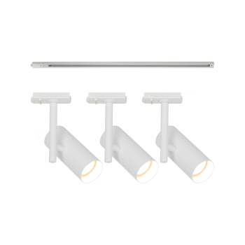 Deckenspot Jerome Link 3-Kit + 1m Schienensystem Nordlux weiss GU10 2510096001