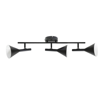 Preview: Deckenleuchte Kelvis Nordlux schwarz 3xGU10 skandinavische Deckenlampe