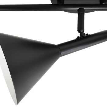 Preview: Deckenleuchte Kelvis Nordlux schwarz 3xGU10 skandinavische Deckenlampe