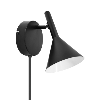 Preview: Wandleuchte Kelvis Nordlux schwarz GU10 skandinavische Wandlampe
