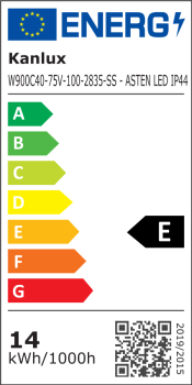Preview: LED Leuchte ASTEN 15W Kanlux IP44 Badleuchte 970Lm 4000K neutrallweiss 605551