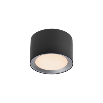 Nordlux LED Deckenleuchte Landon schwarz IP44 Badleuchte dimmbar 2700K 2110660103