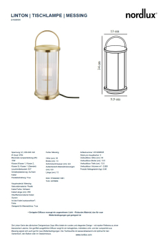 Dänische Tischlampe Linton Messing Nordlux E27 Aussentischleuchte IP54