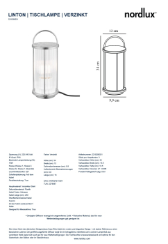 Preview: Dänische Tischleuchte Linton verzinkt Nordlux E27 Aussentischlampe IP54 2218295031