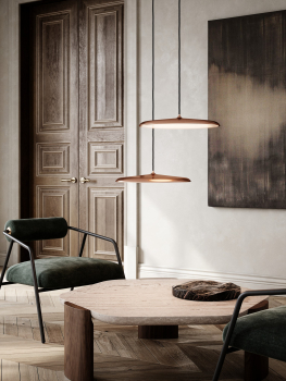 Nordlux LED Pendelleuchte Artist 40 Kupfer Hängeleuchte 25W 2300Lm dimmbar