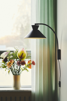 Preview: Nordische Wandleuchte Dial Nordlux schwarz E27 skandinavische Wandlampe 2213371003