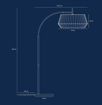 Nordlux Bodenlampe Dicte Beige E27 Stehlampe, Schirm aus Textilien