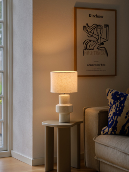 Preview: Tischleuchte Dugan Keramik Textilien beige Nordlux 2512655009