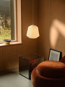 Nordlux Pendelleuchte Elbie plissiertes Opalglas E27 2612323001
