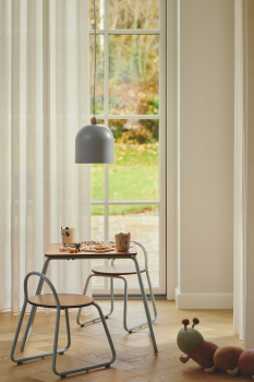 Preview: Pendelleuchte Nordlux Gaston blau E27 Kinderleuchte metall holz 2412653006