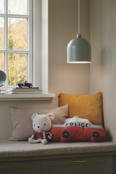 Preview: Pendelleuchte Nordlux Gaston DustyGreen E27 Kinderleuchte metall holz 2412653023