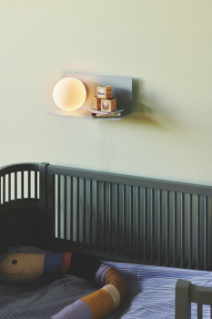 Wandleuchte Lilibeth Nordlux E14 blau mit Ablage Opalglasschirm 2312931006