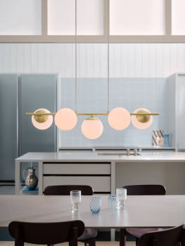 Preview: Pendelleuchte Lilly 5-spot Nordlux Pendel 5xE14 Messing