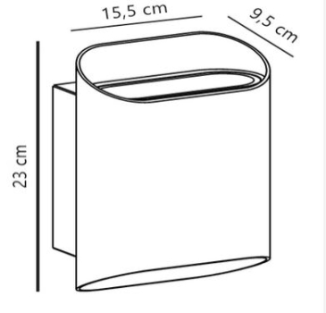 Nordlux Wandleuchte Nico 22 Round Maxi schwarz 4xGU10 IP54 2618191003