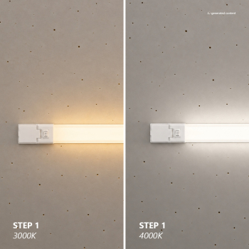 Nordlux LED Spiegelleuchte Sjaver IP44 Wandleuchte 3000/4000K RA90 mit Steckdose weiss 2510451001