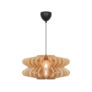 Preview: Holzleuchte Manago Ø50 Nordlux braun Pendelleuchte 2512353014 - Zwei Designs in einem