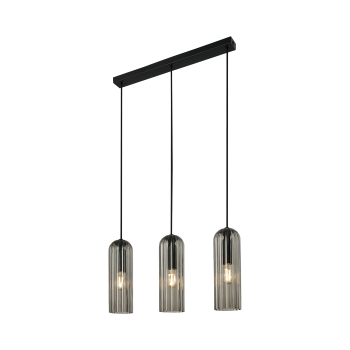 Nordlux Miella 3-Rail Pendelleuchte Rauchfarben Pendel E27 Pendant Smoked Glas 2412533047