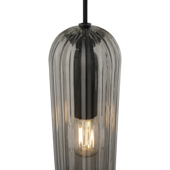 Nordlux Miella 3-Rail Pendelleuchte Rauchfarben Pendel E27 Pendant Smoked Glas 2412533047