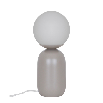 Tischleuchte Notti Nordlux hell braun Glas skandinavische Tischlampe E14