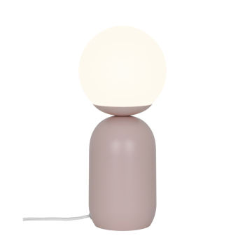 Tischleuchte Notti Nordlux Staubrosa E14 Glas skandinavische Tischlampe