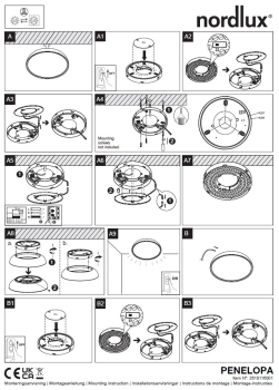 Nordlux LED Deckenleuchte Penelopa 42 weiss 36W dimmbar