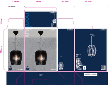 Pendelleuchte Nordlux TRIBECA 24 Pendel Ø24 Holz E27 schwarz 46423003