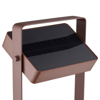 Preview: Nordlux LED Solarleuchte Saulio To-Go Braun IP44 Akkuleuchte 2418035018