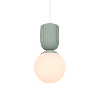 Preview: Nordlux Pendelleuchte Sadie Beige E14 gerippte Aufhängung aus Keramik 2512603009