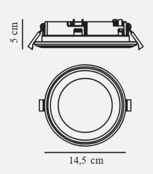 Nordlux Einbaustrahler Elkton 14 Weiss 3-stufig dimmbar 47530101