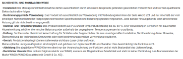 Preview: SOIXX Hutschienenhalter XWD für WAGO 221-415 DIN Rail 35mm Hutschiene Halter Weiß XWD-21W35-065