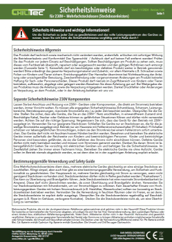 3-fach Tischsteckdosen Einbau "CT-KS 3" USB-A + USB-C, 3m Kabel, schwarz 24051