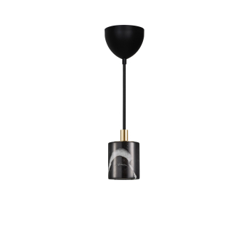Nordlux Pendellampe SIV Pendel Marmor E27 Pendelleuchte schwarz 45883003