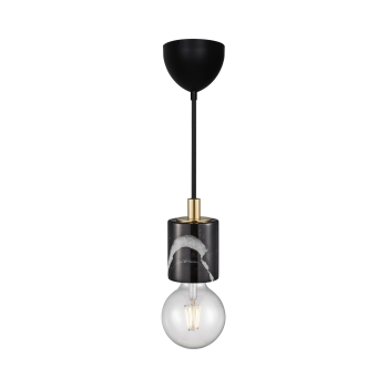 Nordlux Pendellampe SIV Pendel Marmor E27 Pendelleuchte schwarz 45883003