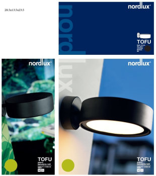 Wandleuchte Nordlux Tofu 20 schwarz rund ohne Leuchtmittel