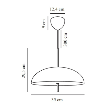 Preview: Pendellampe Versale 35 Nordlux DFTP braun 2x E27 2420013009