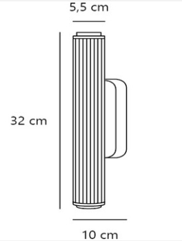 Nordlux LED Wandleuchte Virelle 32 schwarz IP44 8W 3000/4000K