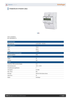 Schelinger Stromzähler 3-Phasen 5(80)A elektronisch A30-BM030-L