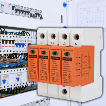 Preview: Schelinger Überspannungsschutz 4P 5kA(10/350) Typ T1+T2 (B+C) A51-SPD01-4P-B+C