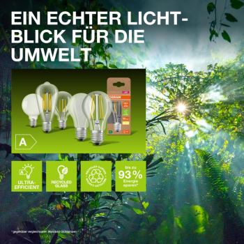 3er Set Osram Filament LED Lampe E27 7,2W 2700K warmweiss 1521Lm