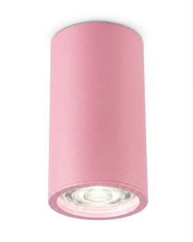 BIOLEDEX Deckenleuchte HELSO-F pink GU10 MR16 Zylinder Kinderzimmerleuchte