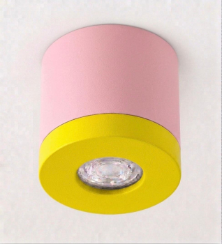 BIOLEDEX Deckenleuchte Pikko pink/gelb GU10 MR16 Kinderzimmerleuchte