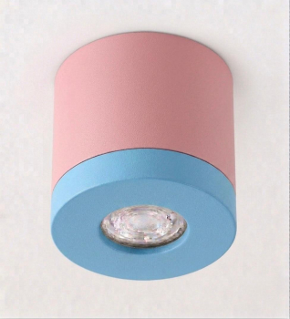 BIOLEDEX Deckenleuchte Pikko pink/hellblau GU10 MR16 Kinderzimmerleuchte